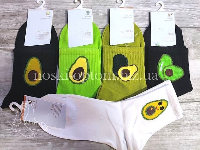 Жіночі шкарпетки «ШУГУАН» середньої висоти, «АВОКАДО», висока якість, B2889.