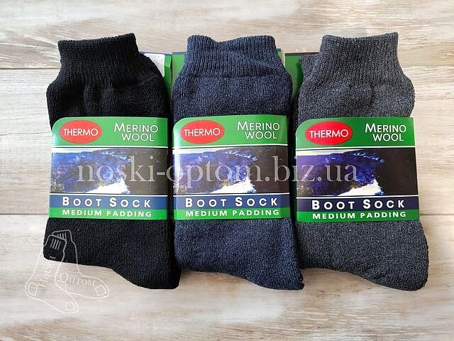 Шкарпетки чоловічі, вовняні, махрові «BOOT SOCKS» Thermo. Шкарпетки чоловічі, вовняні, махрові «BOOT SOCKS» Thermo.